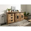 Produktbild: Sideboard Mango 150x45x80 natur lackiert RAILWAY #100