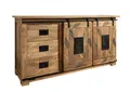 Produktbild: Industrial used look Sideboard Massivholz Mango Kommode Natur Echtholz massiv