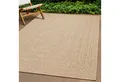 Produktbild: the carpet Outdoorteppich Kansas, rechteckig, Höhe: 1 mm, moderner robuster In und Outdoor Teppich Jute Look