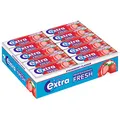 Produktbild: extra PROFESSIONAL FRESH ERDBEERE Kaugummis 30 Pack à 10 Stück