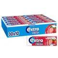 Produktbild: Extra Professional Fresh Erdbeere, Zuckerfreier Kaugummi, Multipack mit 30x10 Dragees, Für frischen Atem