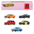 Produktbild: Hot Wheels Premium Car Culture Japan Historics 4 Container-Set mit 5 Die-Cast-Autos im Maßstab 1:64 im Aufbewahrungs- und Ausstellungscontainer zum Sammeln und Stapeln, HRW84