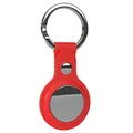 Produktbild: EAZY CASE - Schlüsselanhänger für AirTag Anhänger Hülle Silikon Rot AirTags Schutzhülle Air Tracker Schlüsselanhänger mit Schlüsselring geeignet auch als Air Tag Anhänger für Katze, Hund, Kind