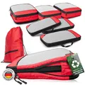 Produktbild: Compression Packing Cubes Set für mehr Platz im Koffer & Backpack - Packwürfel Packing Cubes Compression als Rucksack Organizer - Travel Packtaschen Reise - Camping Zubehör & Wander Ausrüstung