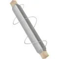Produktbild: Wiltec - Basteldraht Silberfarben Verzinkt 0,7 Mm X 33 M, Wickeldraht Zum Basteln Und Binden, Blumendraht Aus Stahl, Draht Mit Holzwickel, Schmuckdraht – Flexibel Und Stark
