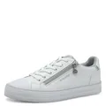 Produktbild: s.Oliver Damen Sneaker flach mit Reißverschluss Low Top, Weiß (White), 41 EU