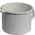 Produktbild: Riess Emaille Schnabeltopf 1,7 l weiß Milchtopf Emailletopf Classic Induktion