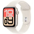 Produktbild: Apple Watch SE 2025 Aluminium Cellular 44mm Polarstern (Sportarmband polarstern) M/L