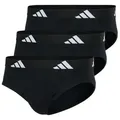 Produktbild: adidas Sportswear Slip Active Flex Cotton (3er Pack) elastisch, Logo-Bund, scheuerfreies Tragegefühl, ohne Eingriff schwarz L