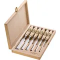Produktbild: Kirschen Stechbeitel 1101000, Set, 6-teilig, 6-26mm, im Holzkasten