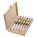 Produktbild: Kirschen Stechbeitel-Satz Set 1101000 - Holzkoffer Buche - 6-teilig - 6-26 mm