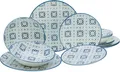 Produktbild: CreaTable, 17849, Yara Blau, Tellerset 12-tlg, Steingut