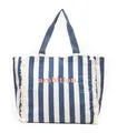 Produktbild: s.Oliver Damen Canvas-Shopper mit Stickerei dark blue stripes 1