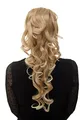 Produktbild: WIG ME UP - Haarteil Zopf voluminös Locken lockig sehr lang (60 cm) + Steckkämme & Gummizug Blond-Mix WK03-27T613