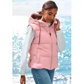Produktbild: Steppweste ELBSAND, Damen, Gr. M/38, rosa, Obermaterial: 100% Polyester. Futter: 100% Polyester. Füllung: 100% Polyester, Westen Steppweste, mit großem Logoprint auf dem Rücken