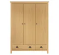 Produktbild: vidaXL Kleiderschrank Mehrzweckschrank mit 3 Türen Hill 127x50x170cm Massivholz Kiefer