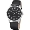Produktbild: Quarzuhr REGENT, schwarz (schwarz, silberfarben), Armbanduhren, Damen, Quarzuhr, Armbanduhr, Herrenuhr, Damenuhr, Datum, Lederarmband
