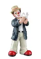Produktbild: GILDE Gildeclown Deko Figur Clown mit weißer Taube - Hoffnung Hope - Kunstharz Mehrfarbig - Höhe 13 cm