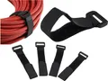 Produktbild: ChiliTec 22712 Klettband mit Öse, 5er Pack 15x2cm, schwarz