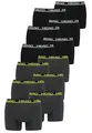 Produktbild: HEAD Herren Basic Boxer Pant Shorts Unterwäsche Unterhose 12 er Pack, Farbe:Black/Phantom Lime, Bekleidungsgröße:XL