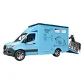 Produktbild: BRUDER Spielzeug MB Sprinter Tiertransporter Pferdetransporter mit 1 Pferd 02674