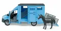 Produktbild: Bruder 02674 MB Sprinter Tiertransporter 1 Pferd Vieh Anhänger Pferde Camper