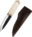 Produktbild: Wikinger Messer mit Knochengriff und Lederscheide Ess- und Gebrauchsmesser