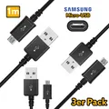 Produktbild: 3x original Samsung 1m Micro-USB Ladekabel für Samsung Galaxy S4 S5 S6 S7 Edge