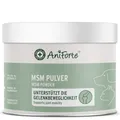 Produktbild: AniForte MSM Pulver für Hunde & Katzen 300 g – Hochreines Methylsulfonylmethan, Hochdosiert mit Reinheitsgrad 99,94%, organischer Schwefel für Tiere als Gelenkpulver, höchste Qualität