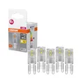 Produktbild: Osram Star PIN LED-Lampe für G9-Sockel, klares Glas,Warmweiß (2700K), 200 Lumen, Ersatz für herkömmliche 20W-Leuchtmittel, nicht dimmbar, 5-er Pack