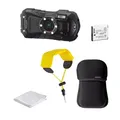 Produktbild: Ricoh WG-80 Unterwasserkamera Outdoorkamera schwarz + Zubehörpaket All inclusive