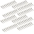 Produktbild: 100x Flachstecker Crimp Kontakte für ISO Buchse Leer-Gehäuse Lautsprecher Strom