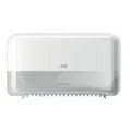 Produktbild: Tork Toilettenpapier-Doppelrollenspender Midi, T7 kompatibel 558040 , Kunststoff, weiß, Maße (B x H x T): 36 x 20,7 x 13 cm
