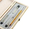 Produktbild: Alkoholmeter Hydrometer 3 Stück Spirituosen Messer Alkoholgehalt 0-100 Vol%