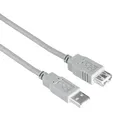 Produktbild: 200906 0,48 Gbit/s Stecker USB A auf USB A Buchse 3 m (Grau)