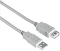 Produktbild: Hama USB-2.0 Verlängerungskabel (3m) (grau) Verbindungskabel