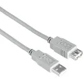 Produktbild: USB-Verlngerungskabel, USB 2.0, 3,00 m (00200906) - Grau