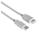 Produktbild: Hama 200906 0,48 Gbit/s Männlich Gerade USB A auf USB A Weiblich 3 m  Grau