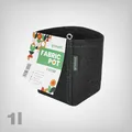 Produktbild: Gronest Stofff 1L Pflanzsack - verhindert Drehwurzeln, Air-Pruning für Grower