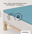 Produktbild: Schlafgut Spannbettlaken PURE TOPPER in Gr. 90x200, 140x200 oder 180x200 cm, Laken für Topper, Jersey-Elasthan, Gummizug: rundum, (1 Stück), aus 95% Bio-Baumwolle 5% Elasthan, für Matratzen bis 10 cm Höhe