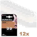 Produktbild: 12x 2er Blister Duracell Batterien Knopfzellen LR44 AG13 A76 V13GA 76A 1,5V