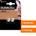 Produktbild: 2 x Duracell LR44 AG13 Alkaline Knopfzelle 357 V13GA A76 LR1154 1 x 2er VPE