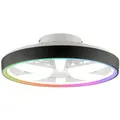 Produktbild: Brilliant Gaiano LED/DE+VENT/48W/6400lm/CCT/DIM/ICRGB/RC,schwarz