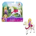 Produktbild: Disney Prinzessin-Spielzeug, bewegliche kleine Rapunzelpuppe und Pferd Maximus aus dem Disneyfilm Rapunzel Neu verföhnt“, Geschenke für Kinder, HLW84