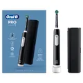 Produktbild: Oral-B Pro 1 Cross Action Black mit Reiseetui, Elektrische Zahnbürste