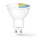 Produktbild: Hama WLAN LED Lampe GU10 (Smart Home Lampe 5,5 Watt Reflektorlampe, dimmbar, mehrfarbig RGBW, WIFI LED Lampe mit Sprachsteuerung und App, kompatibel mit Alexa, Google, Siri, Apple, kein Hub nötig)