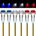 Produktbild: GUUZI 6pcs 220V-230V AC 6mm LED Panel Pilot Dash Warnlicht Kontrollleuchte Lampe Pilot Dash Glühbirnen Richtungs (Rot/Blau/Weiß)