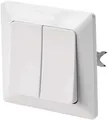 Produktbild: EMOS A6100.3 Zweiwegschalter-doppelt, Nr. 6+6, IP20, 2 Tasten, weiß (1906200103)