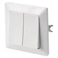 Produktbild: Serienschalter in Weiß Glanz, DoppelWechselschalter für Treppenhaus, 250 V~/1...