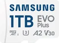Produktbild: Samsung EVO Plus MB-MC1T0SA - Flash-Speicherkarte (microSDXC-an-SD-Adapter inbegriffen) - 1TB - A2 / Video Class V30 / UHS-I U3 / Class10 - microSDXC UHS-I (MB-MC1T0SA/EU)